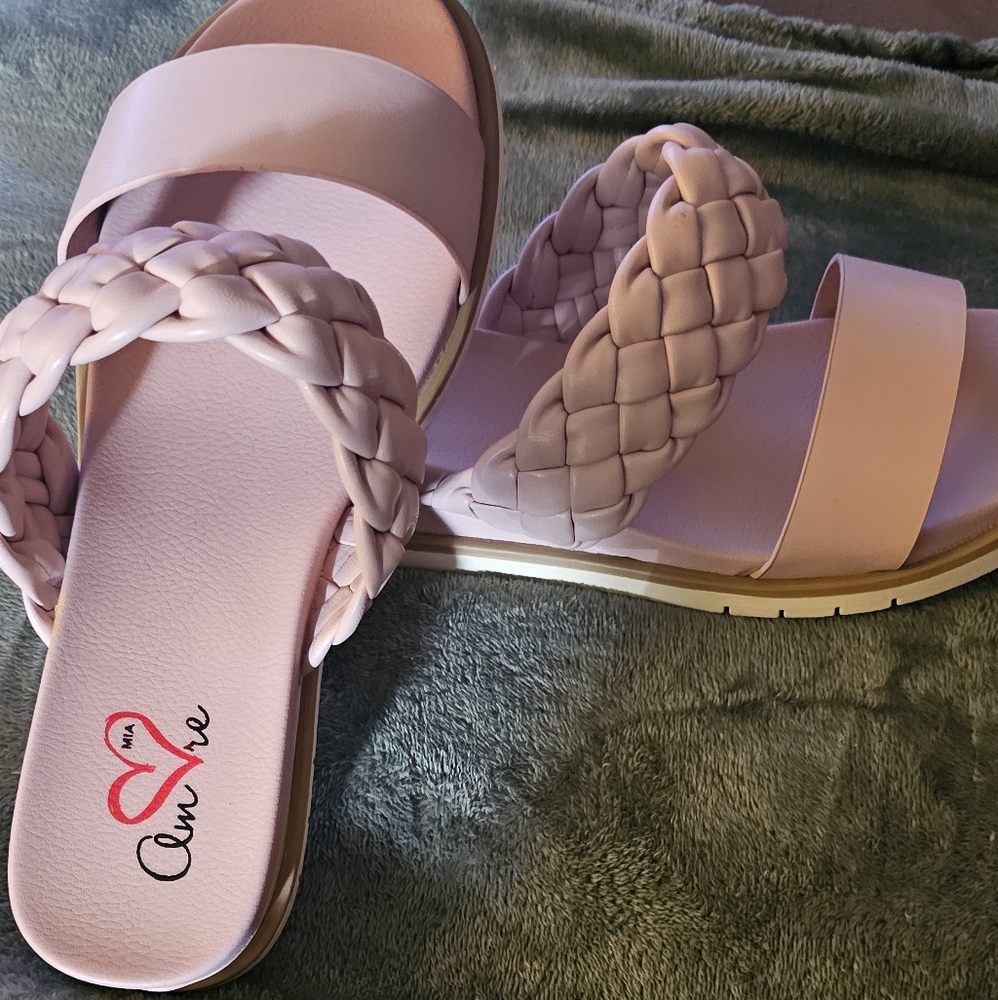 Pink sandals